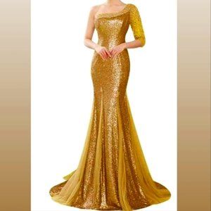 Brand New Prom Dress - GOLD - 24W